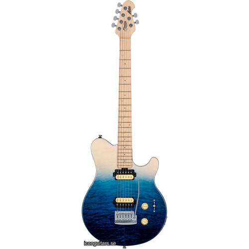 Sterling by Music Man AX3QM Axis Quilted Maple Spectrum Blue